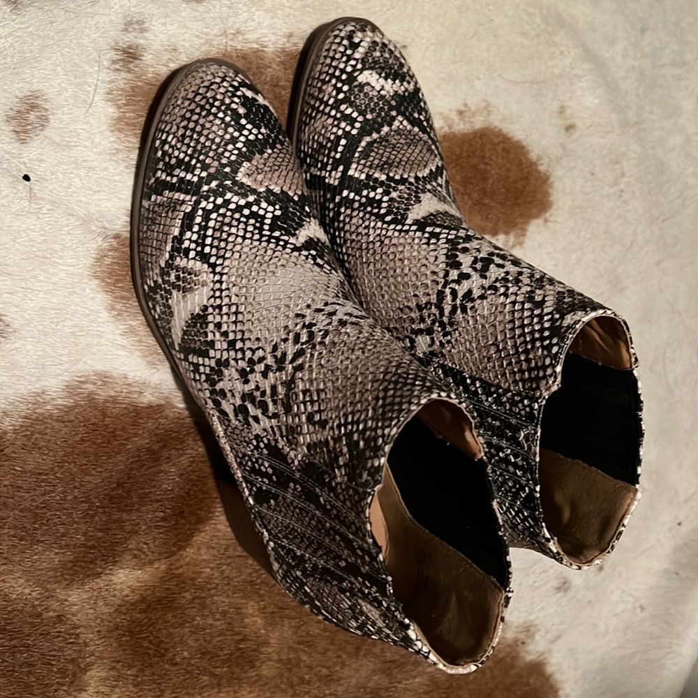 Maurice’s Snake Print Booties